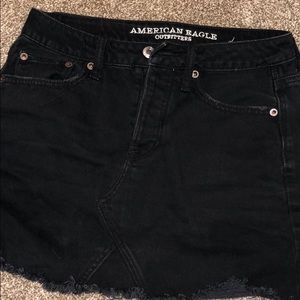 American Eagle Black Jean Skirt